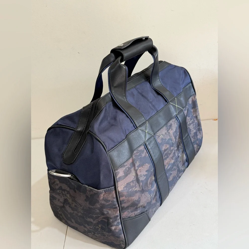 Robert Graham Blue and Black Camouflage Duffel Bag